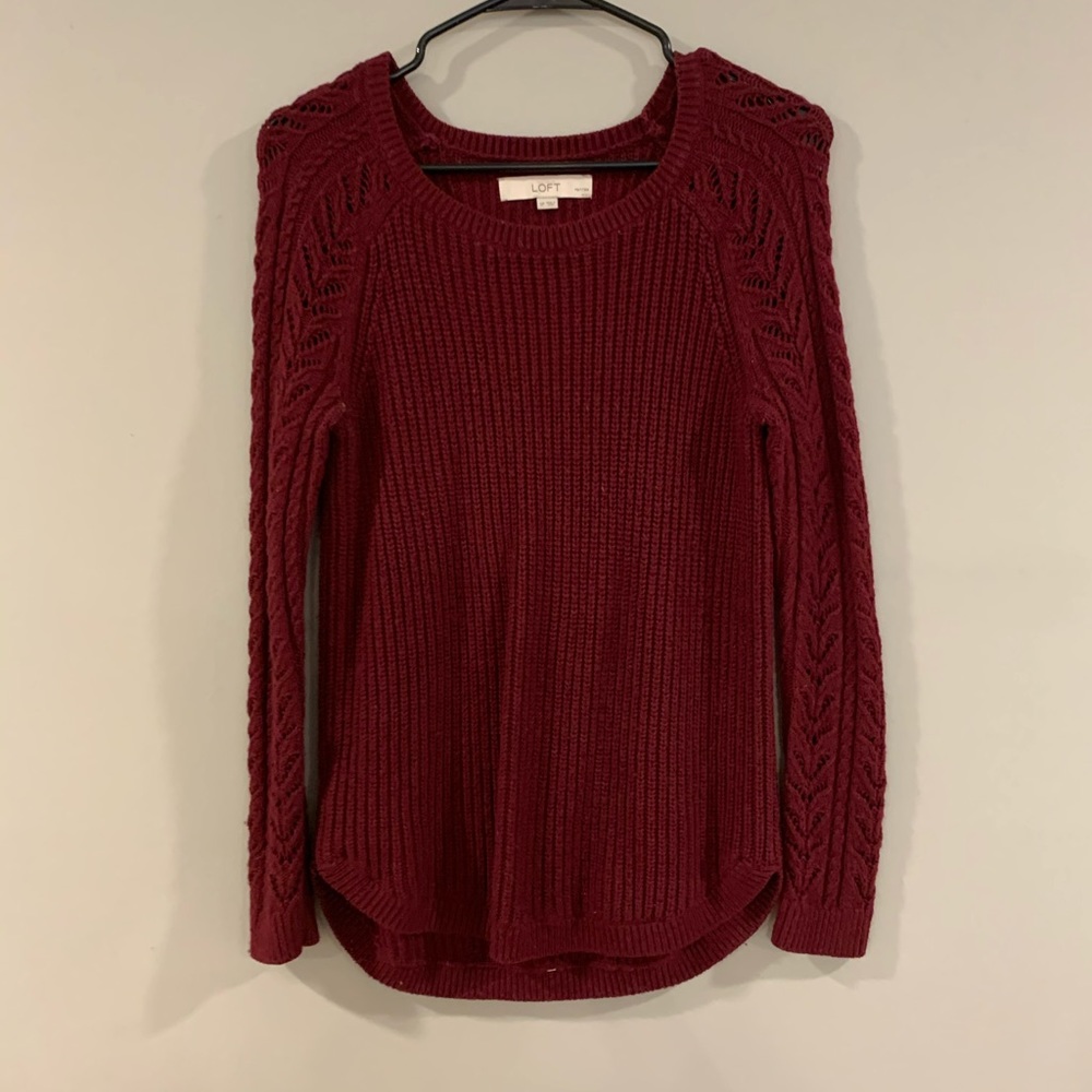 LOFT Maroon Sweater